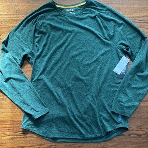 NWT Men’s Rhône Atmosphere Long Sleeve Tee Size L Jungle Green Heather